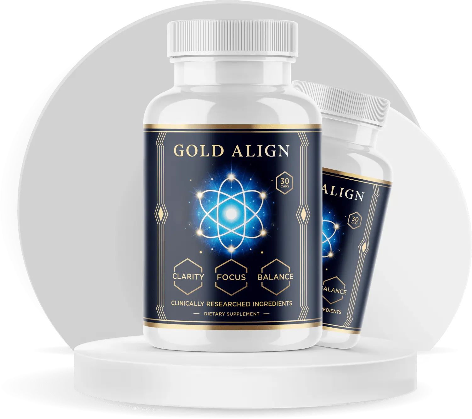 GoldAlign Mental Clarity Supplement Bottle